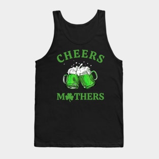 Cheers Womens St Patrick's Day Funny mom Beer Drinking Mugs Tank Top